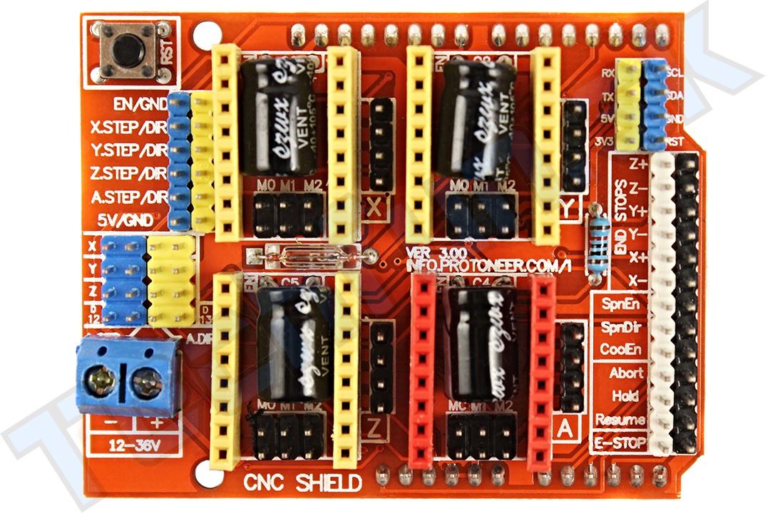 CNC shield for arduino - Nauvitel Electronics : Just plug in