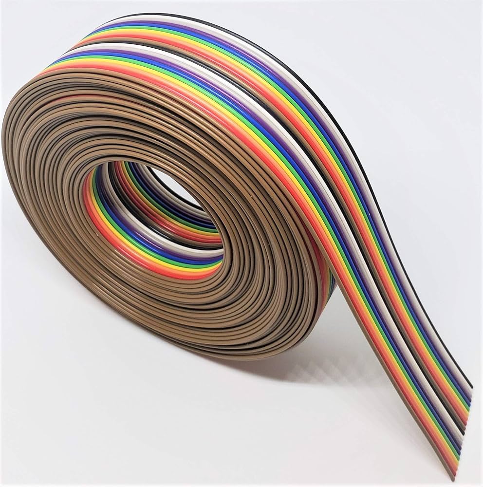 Rainbow Flat Ribbon Cable 30cm